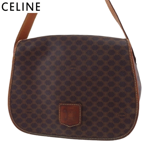 Celine leather brown macadam beige Crossbody - Picture 1 of 5